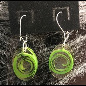 Homemade resin earrings